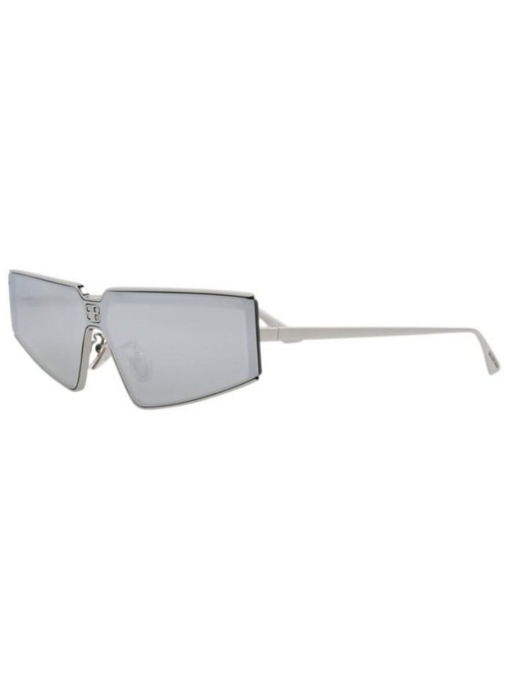 New Balenciaga Unisex Square/Rectangle Ruthenium Ruthenium Silver Fashion Design